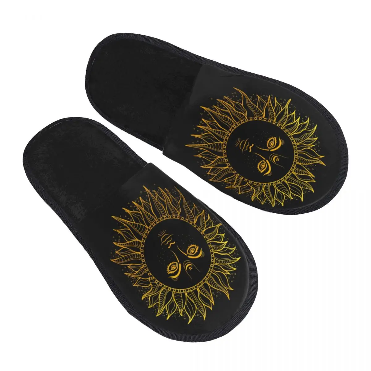 Indoor Golden Sun Boho Style Warm Slippers Winter Home Plush Slippers Fashion Home Soft Fluffy Slippers
Indoor Golden Sun Boho Style Warm Slippers Winter Home Plush Slippers Fashion Home Soft Fluffy Slippers
