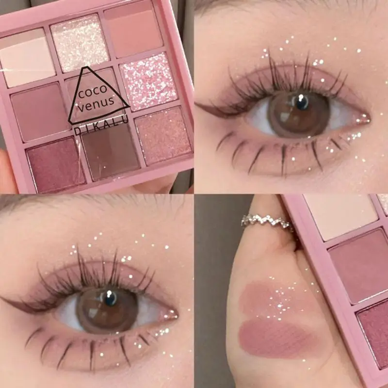 9 Color Eyeshadow Waterproof Pearlescent Glitter Acrylic Transparent Nine-color Lasting Eye Shadow Palette Makeup Cosmetics New
9 Color Eyeshadow Waterproof Pearlescent Glitter Acrylic Transparent Nine-color Lasting Eye Shadow Palette Makeup Cosmetics New