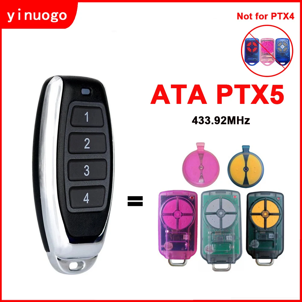 

ATA PTX5 PTX5v1 PTX5v2 TrioCode дистанционное управление Открыватель гаражных дверей 433 МГц непрерывный код GDO 6v 3/6v 4/7v 2/7v 3/8v 3/9v 2/9v 3/10v 1/11v1