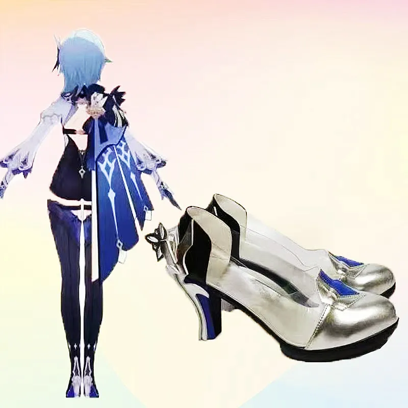Cosplay Shoes New Game Genshin Impact Ice Element Eula Cosplay Props Anime Lolita Women's Shoes Custome Sz 34-47 Accessories
Cosplay Shoes New Game Genshin Impact Ice Element Eula Cosplay Props Anime Lolita Women's Shoes Custome Sz 34-47 Accessories