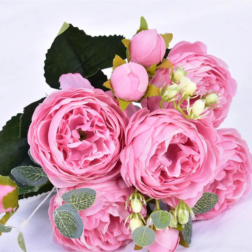 10Pcs 9 Heads Artificial Peony Flower 29cm Artificial Fake Flower Rose Home DIY Decor Wreath Gift Clip Art Flower Wedding Decora
10Pcs 9 Heads Artificial Peony Flower 29cm Artificial Fake Flower Rose Home DIY Decor Wreath Gift Clip Art Flower Wedding Decora