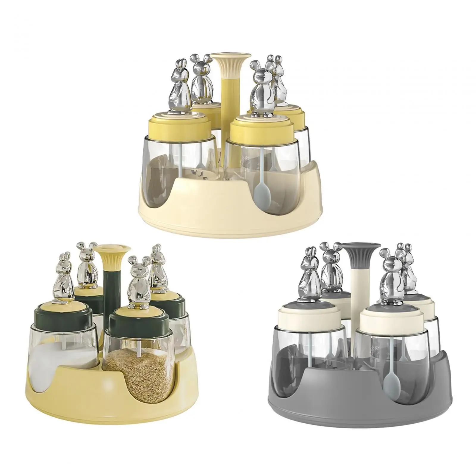 Spice Seasoning Bottle Organizer with 4 Glass Spice Refill Containers Jars Spice Storage Rack Organizer for Cooking
Spice Seasoning Bottle Organizer with 4 Glass Spice Refill Containers Jars Spice Storage Rack Organizer for Cooking