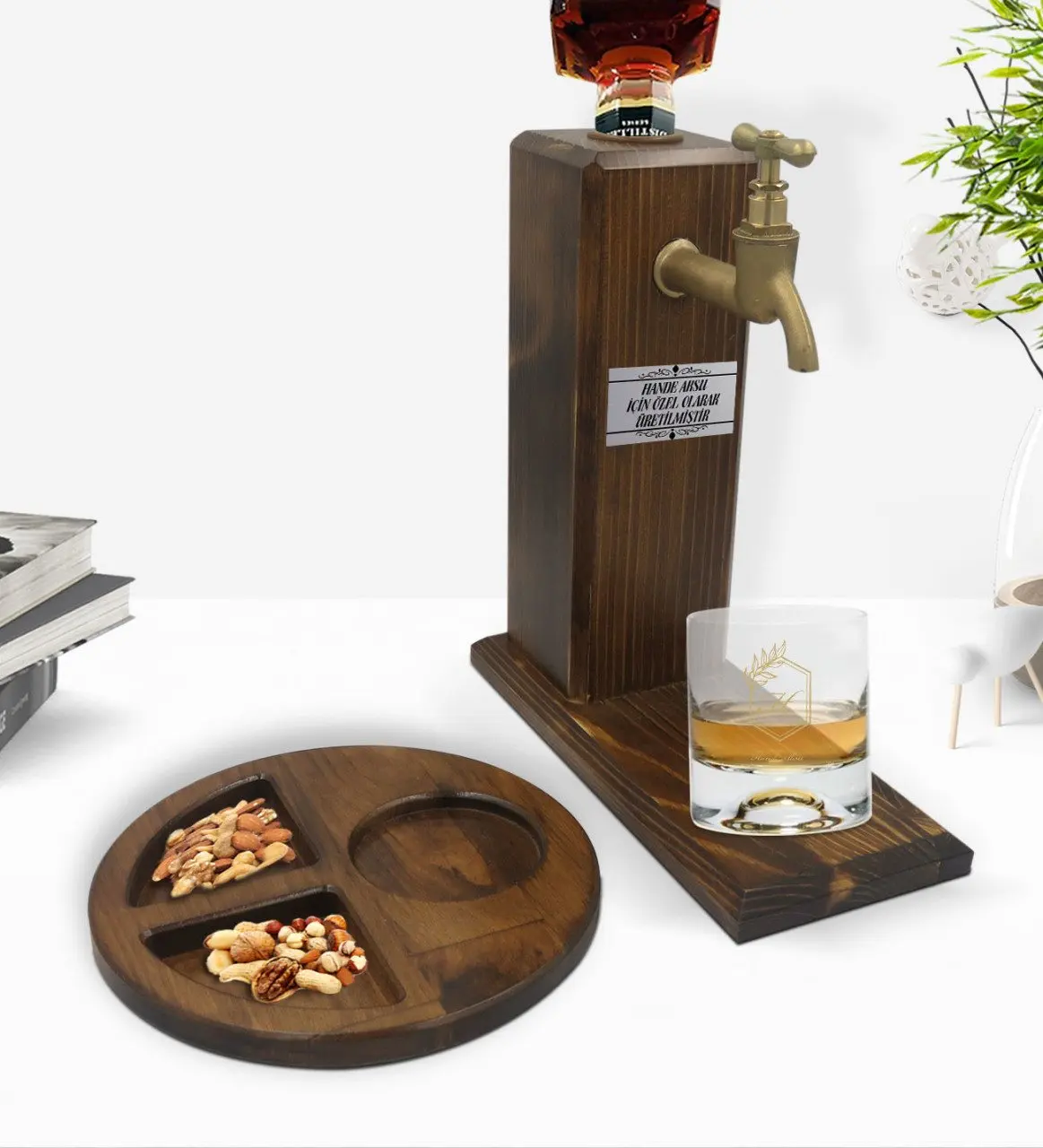 Personalized Head Letter İsimli Whisky Cup & Wooden Stand & Wooden Presentation Tabağı Confectionary Gift Seti-6
Personalized Head Letter İsimli Whisky Cup & Wooden Stand & Wooden Presentation Tabağı Confectionary Gift Seti-6