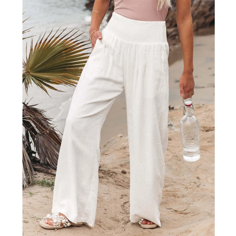 Spring Summer New High Waist Loose Wide Leg Pants Solid Plus Size Comfortable Trousers Casual Fashion Versatile Women Clothing
Spring Summer New High Waist Loose Wide Leg Pants Solid Plus Size Comfortable Trousers Casual Fashion Versatile Women Clothing