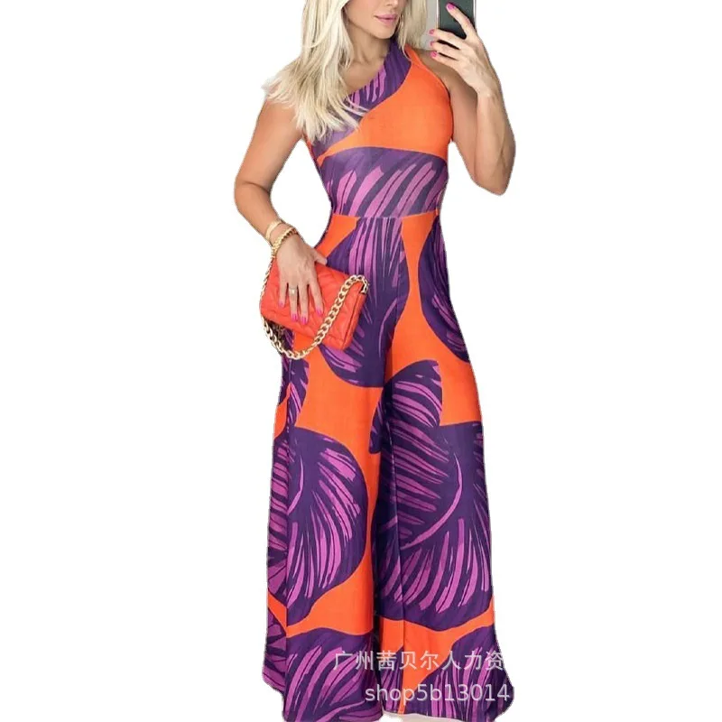 Women Casual Loose Overalls Onepieces Women Elegant Fashion Summer One Shoulder High Waist Corset Jumpsuit Wide Leg Pants
Women Casual Loose Overalls Onepieces Women Elegant Fashion Summer One Shoulder High Waist Corset Jumpsuit Wide Leg Pants