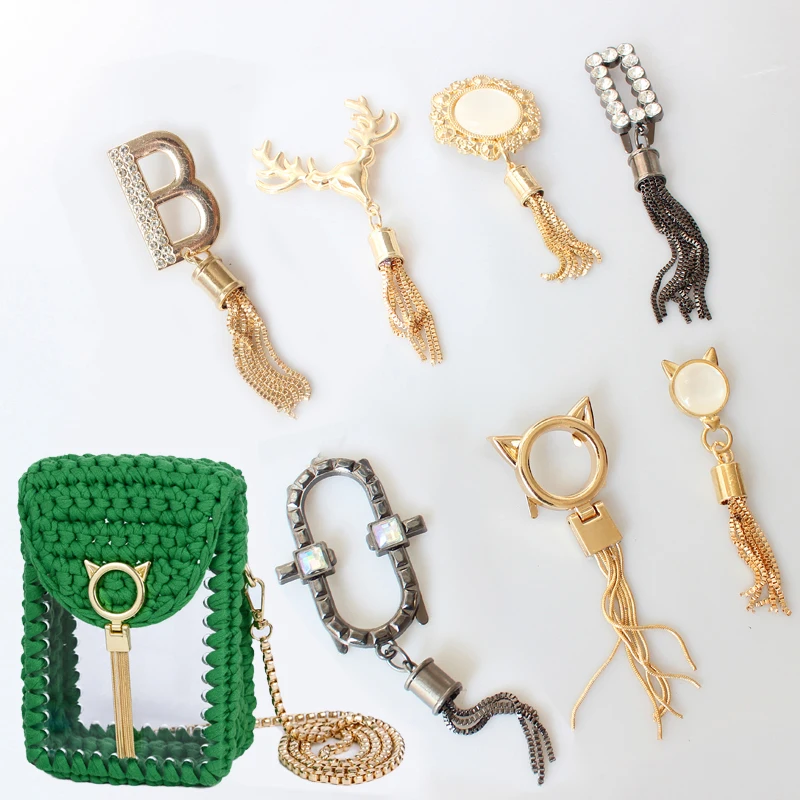 Exquisite Metal Cute Deer Clasp Buckle Buckles Bag Purse Hat Decor with Tassel Hardware DIY Leather Craft Accessories Golden
Exquisite Metal Cute Deer Clasp Buckle Buckles Bag Purse Hat Decor with Tassel Hardware DIY Leather Craft Accessories Golden