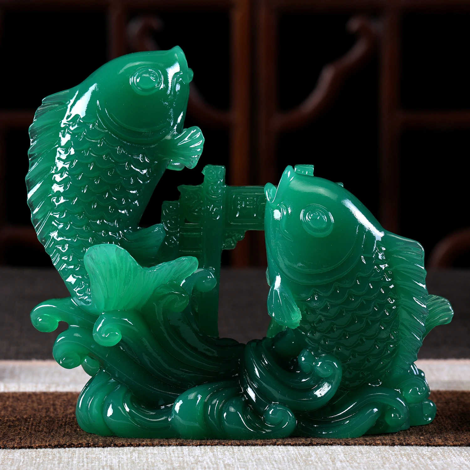 Seyee-bro 4.7inch Fengshui Fish Statue - Wealth Carp Treasure Good Fortune Lucky Auspicious Home Office Decor Collection Gift…
Seyee-bro 4.7inch Fengshui Fish Statue - Wealth Carp Treasure Good Fortune Lucky Auspicious Home Office Decor Collection Gift…