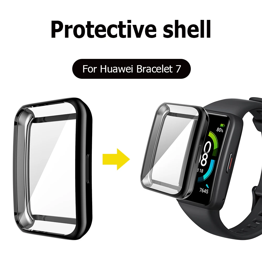 Мягкий чехол из ТПУ для браслета, защитный чехол для часов Huawei Band 7 / Band 6 Pro / Honor Band 6, защитный чехол-бампер
Мягкий чехол из ТПУ для браслета, защитный чехол для часов Huawei Band 7 / Band 6 Pro / Honor Band 6, защитный чехол-бампер