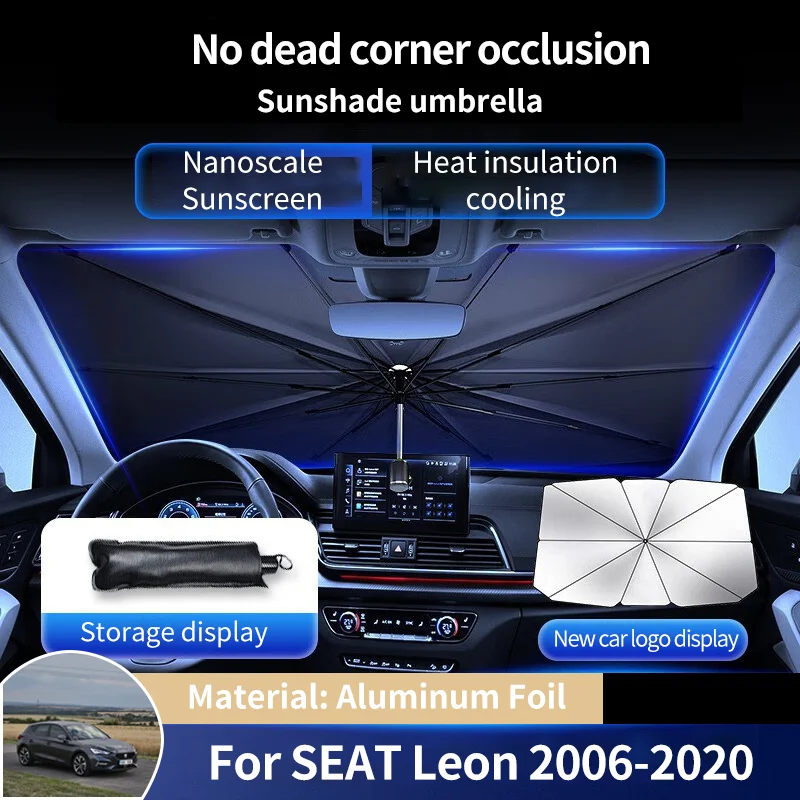 Aluminum Foil Car Front Window Sunshade Cover Sun Shade Protector Parasol Accessories for SEAT Leon MK2 Mk3 5F 1P 2006~2020 2019
Aluminum Foil Car Front Window Sunshade Cover Sun Shade Protector Parasol Accessories for SEAT Leon MK2 Mk3 5F 1P 2006~2020 2019