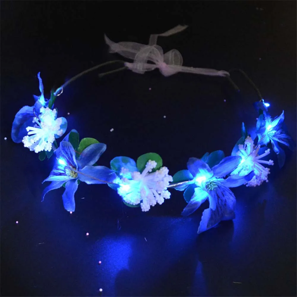 1pcs Led Lights Women Girl Flower Headband Glow Crown Wreath Bridal Cosplay Birthday Party Wedding Festival Carnival
1pcs Led Lights Women Girl Flower Headband Glow Crown Wreath Bridal Cosplay Birthday Party Wedding Festival Carnival