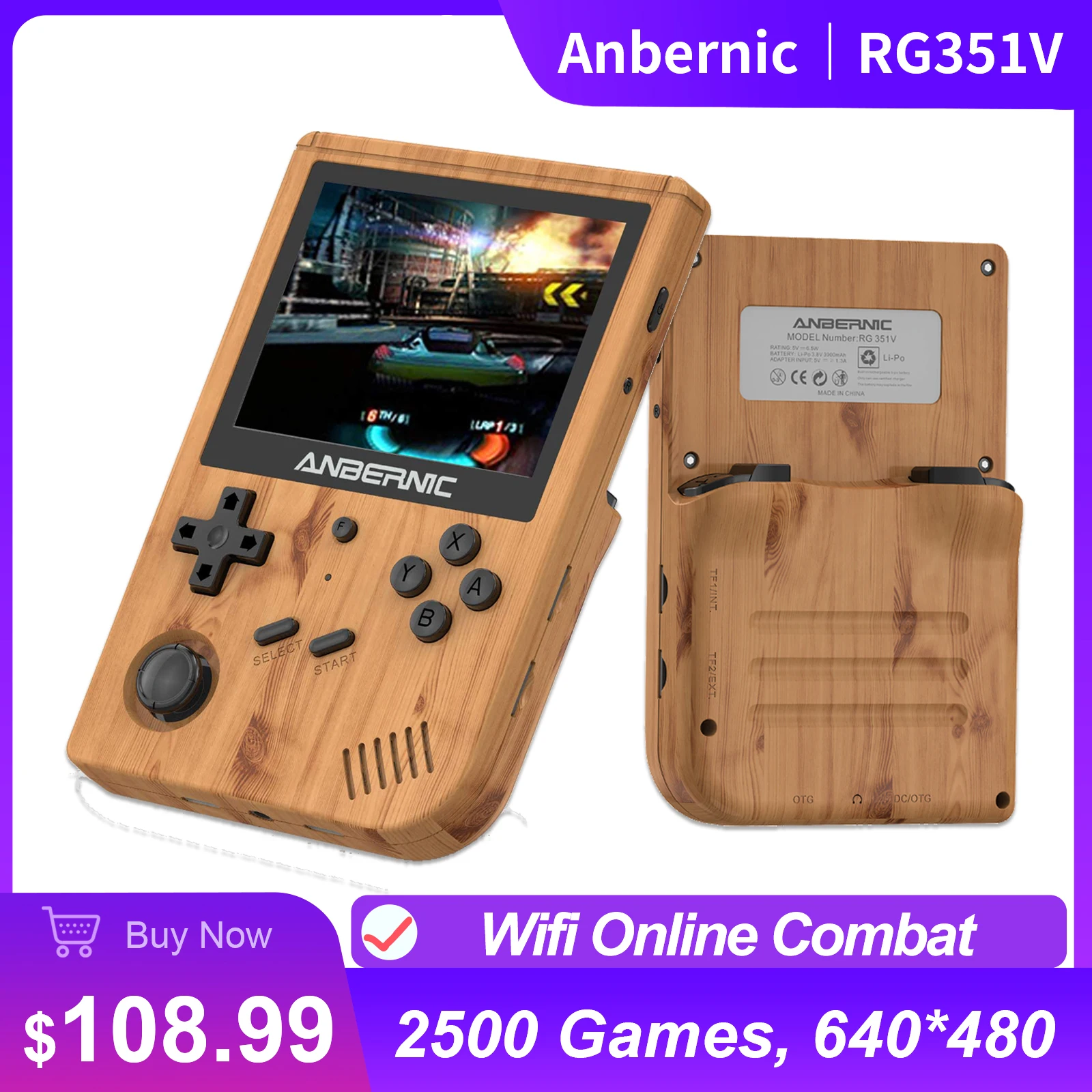 Портативный игровой плеер ANBERNIC RG351V, 2500 классических игр, IPS экран, карта 64 ГБ, RK3326, ретро-игры, 351 в, стеклянная портативная игровая консоль
Портативный игровой плеер ANBERNIC RG351V, 2500 классических игр, IPS экран, карта 64 ГБ, RK3326, ретро-игры, 351 в, стеклянная портативная игровая консоль