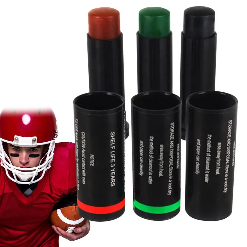 Face Paint 3Pcs Eye Black Paint For Football Baseball Softball Professional Halloween Makeup Cosplay Special Effect
Face Paint 3Pcs Eye Black Paint For Football Baseball Softball Professional Halloween Makeup Cosplay Special Effect