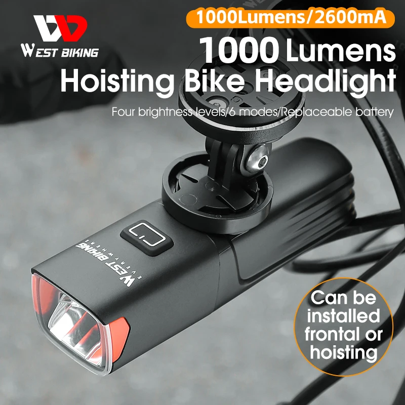 Intelligent Induction Bike Light Waterproof Type-c Rechargeable Bike Front Light 1000LM Cycling LED Flashlight MTB Bike Lamp
Intelligent Induction Bike Light Waterproof Type-c Rechargeable Bike Front Light 1000LM Cycling LED Flashlight MTB Bike Lamp
