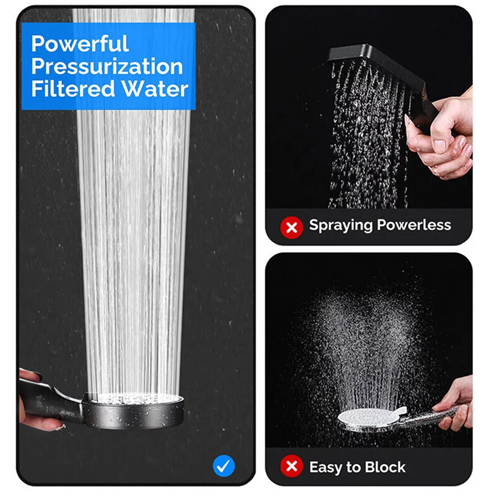Handset Shower Head Durable Fixed Support Hand Hold Handheld High Pressure Rain Bath Replacement Round Water Saving
Handset Shower Head Durable Fixed Support Hand Hold Handheld High Pressure Rain Bath Replacement Round Water Saving