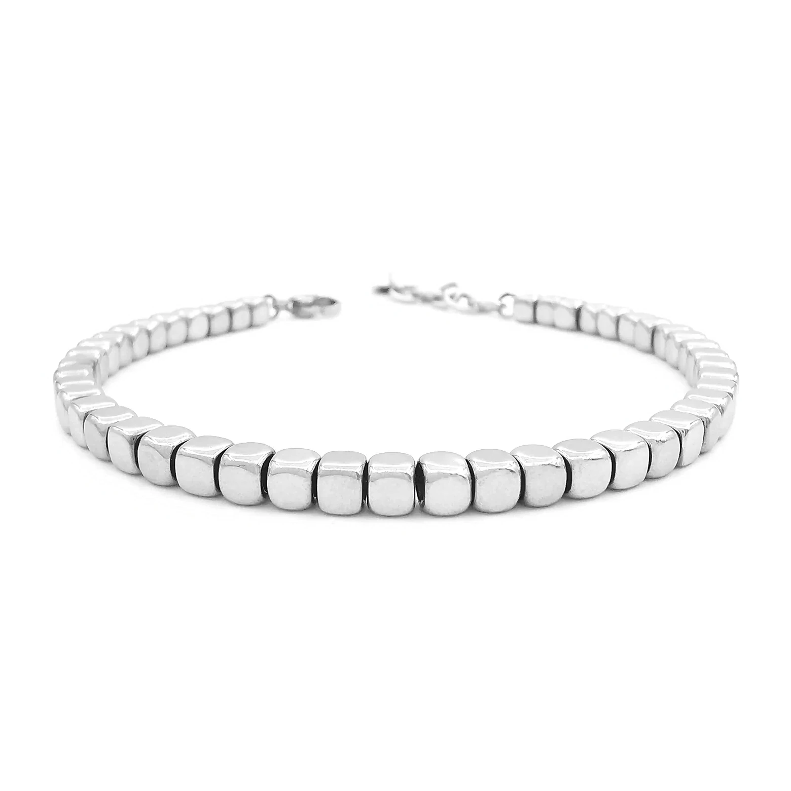 Runda Men's Stainless Steel Bracelet 5mm Link Chain Adjustable Size 22cm Fashion Handmade Beads Bracelet for Men
Runda Men's Stainless Steel Bracelet 5mm Link Chain Adjustable Size 22cm Fashion Handmade Beads Bracelet for Men