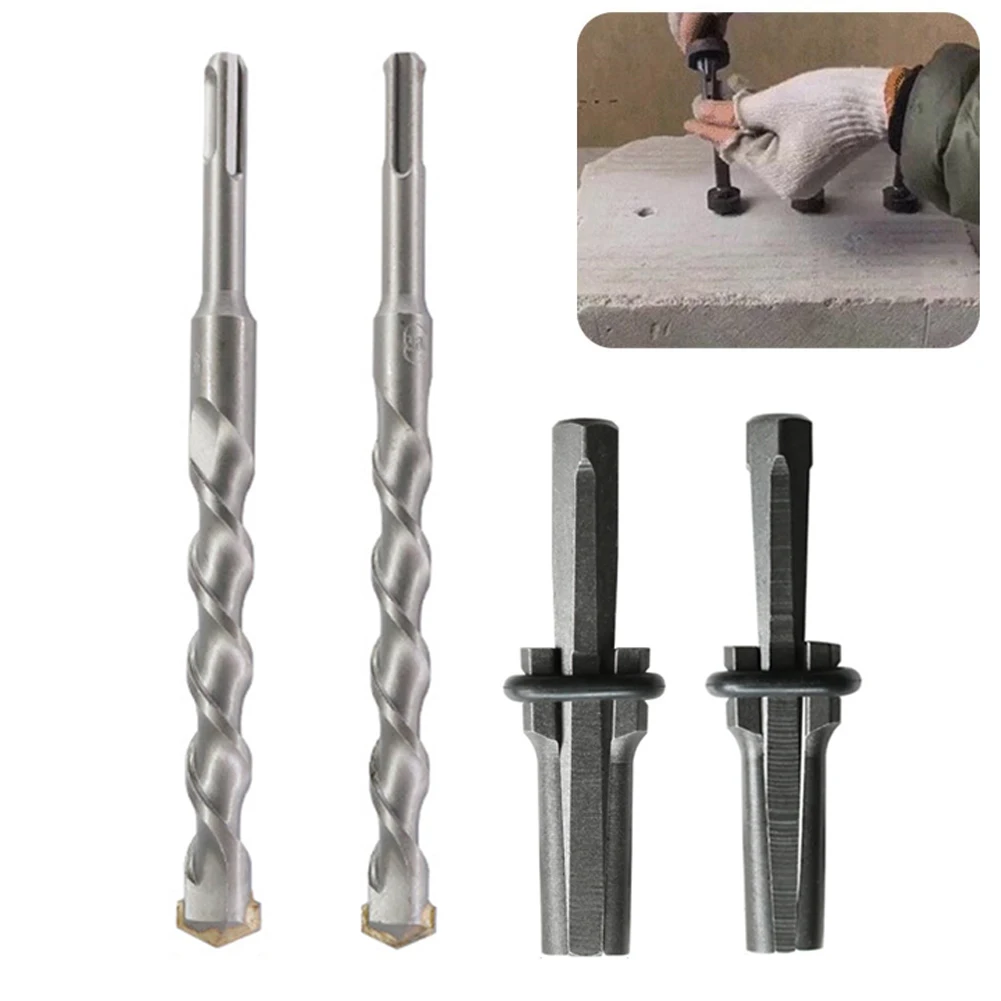2pcs Masonry Drill Bit Rock Stone Splitters 16-18mm Drill Bit Metal Plug Wedges Concrete Rock Splitters Splitting Tool Drilling
2pcs Masonry Drill Bit Rock Stone Splitters 16-18mm Drill Bit Metal Plug Wedges Concrete Rock Splitters Splitting Tool Drilling