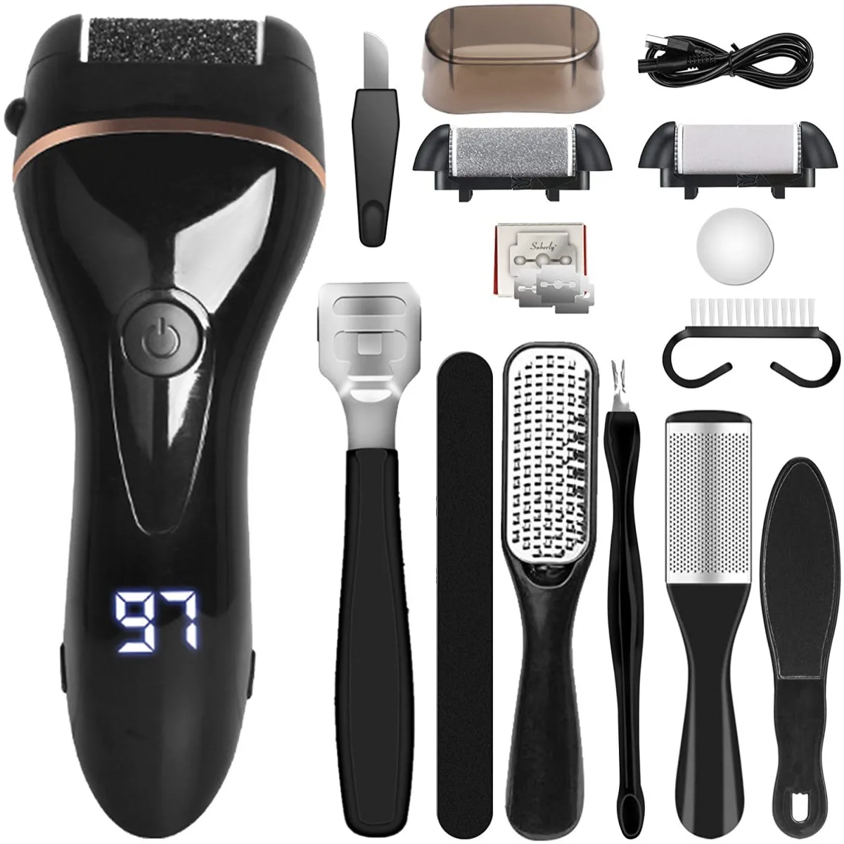 Electric Pedicure Tools Foot Care File Leg Heels Remove Hard Cracked Dead Skin Remover Feet Clean Care Machine Set LED
Electric Pedicure Tools Foot Care File Leg Heels Remove Hard Cracked Dead Skin Remover Feet Clean Care Machine Set LED