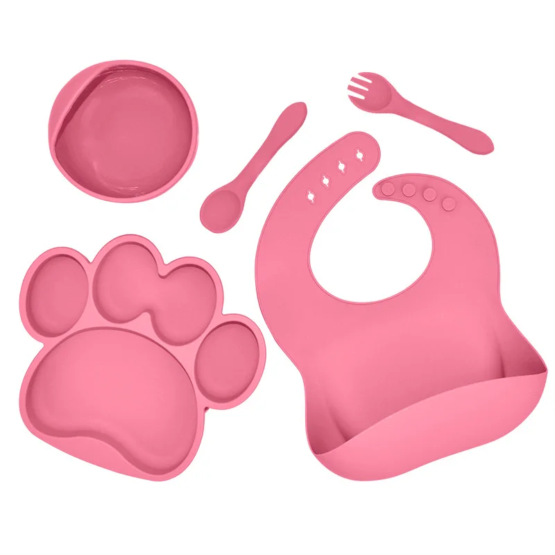 5Pcs Baby Soft Silicone Plate Bowl Spoon Set Baby Feeding Portable Suction Tableware BPA Free Food Grade Kids Dishes Kitchenware
5Pcs Baby Soft Silicone Plate Bowl Spoon Set Baby Feeding Portable Suction Tableware BPA Free Food Grade Kids Dishes Kitchenware
