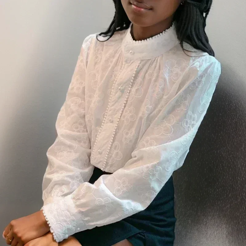 Long Sleeve Shirts Fashion Women Button Up Blouse Women Floral Office Lady Bottoming Tops Female Clothing Elegant New 29630
Long Sleeve Shirts Fashion Women Button Up Blouse Women Floral Office Lady Bottoming Tops Female Clothing Elegant New 29630