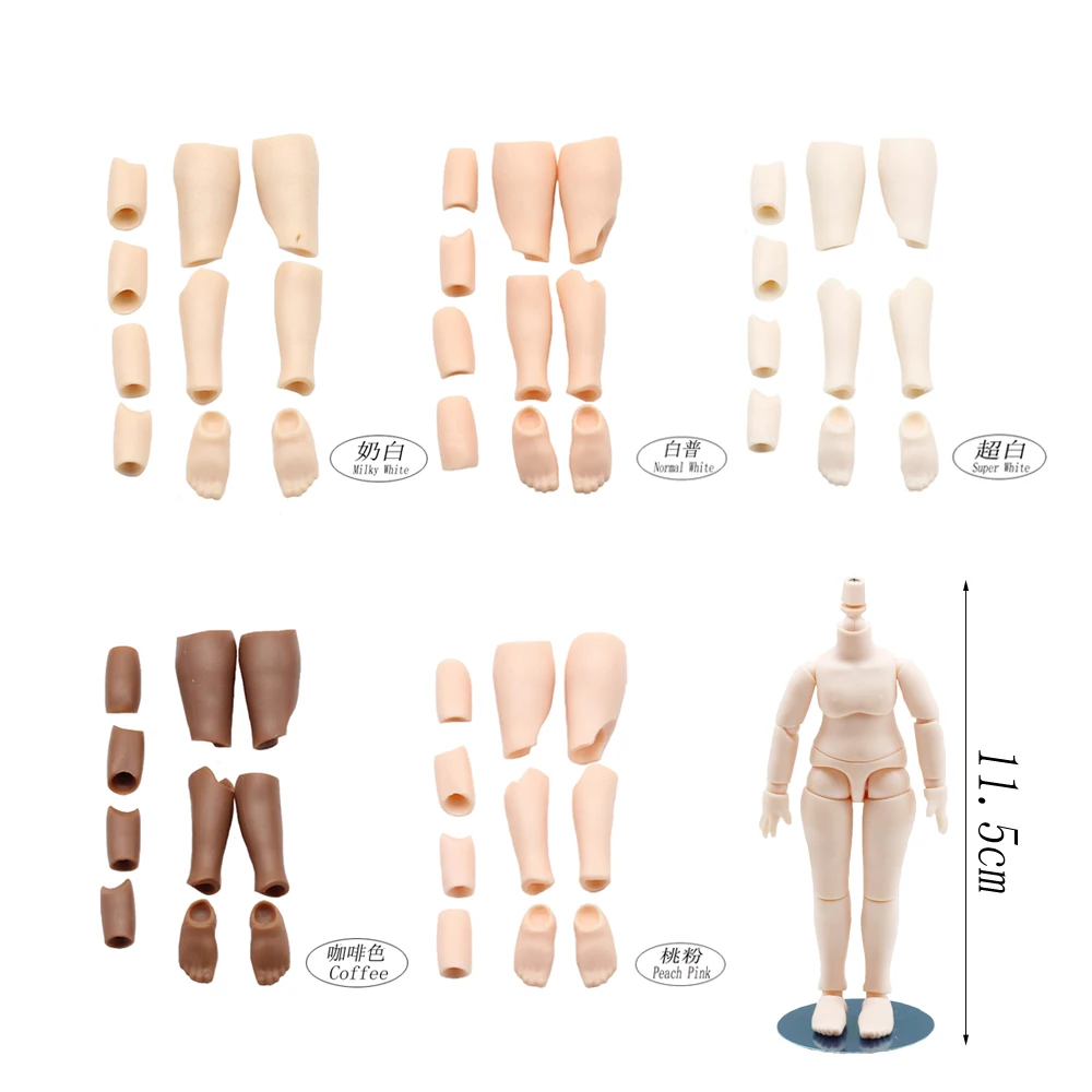 Obitsu 11 см кукла игрушки DOD тело подходит для головы ГСК 1/12 bjd ob11 BJD Кукла Детская