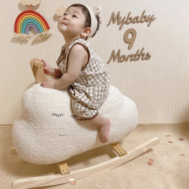 LazyChild INS Wind Children's Toy Trojan Horse Solid Wood Rainbow Rocking Horse Training Balance Children'sRocking Chair
LazyChild INS Wind Children's Toy Trojan Horse Solid Wood Rainbow Rocking Horse Training Balance Children'sRocking Chair