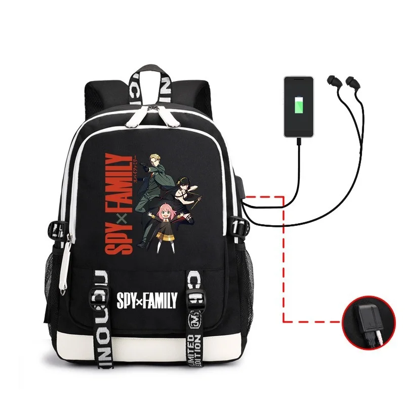 Anime Spy X Family Anya Forger Backpack Student Printing Laptop Bag Travel Backpack Children School Bag USB Cosplay Gifts
Anime Spy X Family Anya Forger Backpack Student Printing Laptop Bag Travel Backpack Children School Bag USB Cosplay Gifts