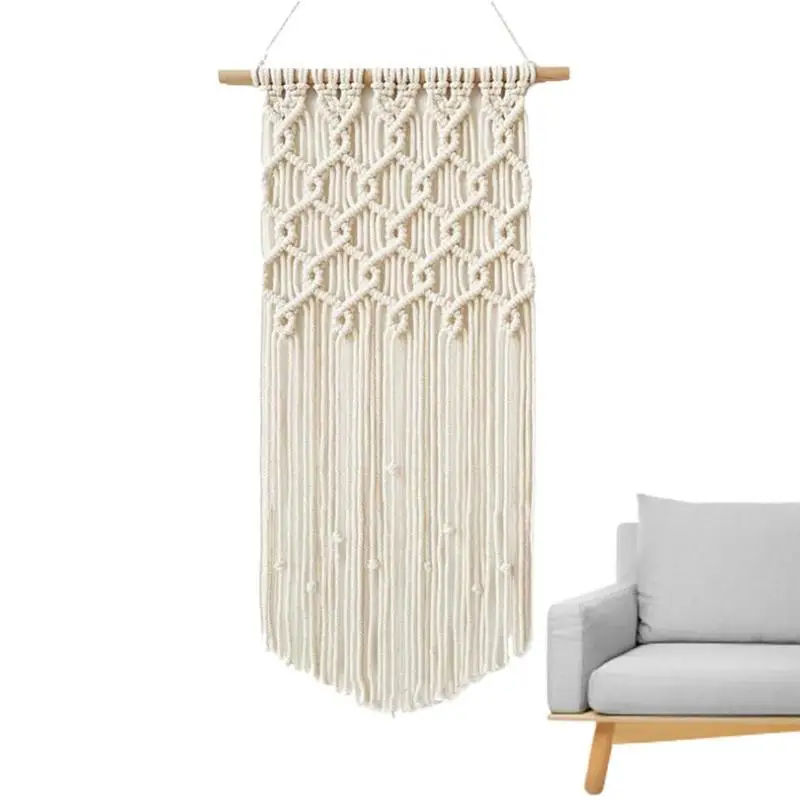 Cm Nordic Bohemian Handwoven Cotton Rope Tassel Tapestry Wall Decoration Macrame Wall Hanging Three Styles
Cm Nordic Bohemian Handwoven Cotton Rope Tassel Tapestry Wall Decoration Macrame Wall Hanging Three Styles