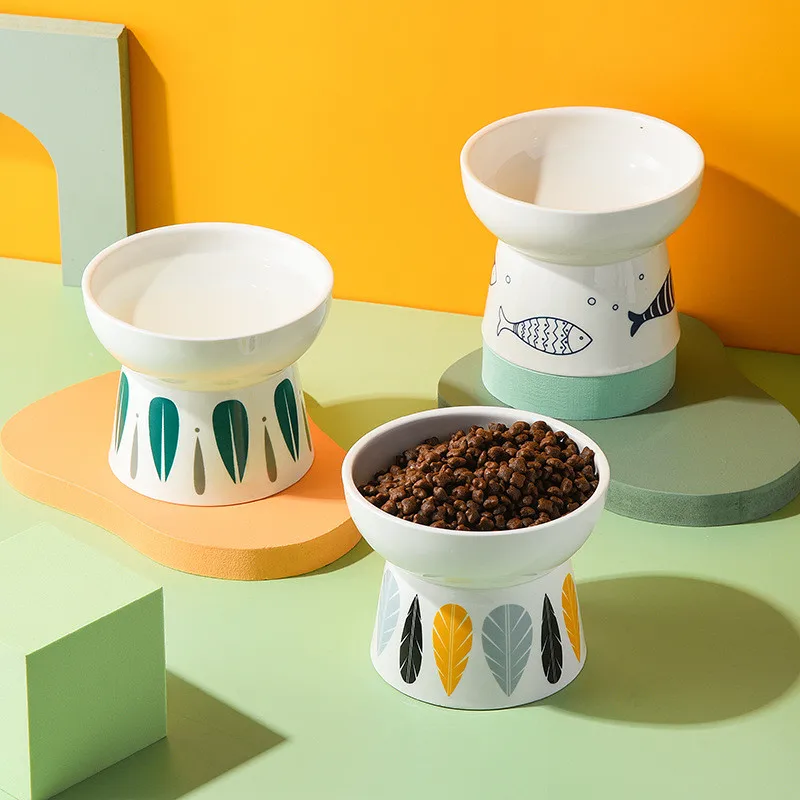High Foot Pet Ceramic Bowl Protect The Cervical Spine for Cat Dog Ceramic Bowl Pet Drinking Bowl Feeder Pet Supplies
High Foot Pet Ceramic Bowl Protect The Cervical Spine for Cat Dog Ceramic Bowl Pet Drinking Bowl Feeder Pet Supplies