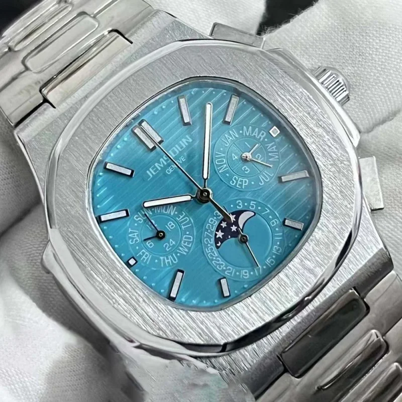 Original Brand Watches For Mens Multifunction Automatic Date Quartz WristWatch Top Business Chronograph Moon Phase AAA Clock
Original Brand Watches For Mens Multifunction Automatic Date Quartz WristWatch Top Business Chronograph Moon Phase AAA Clock