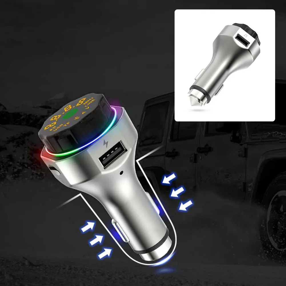 1 * Автомобильный беспроводной MP3-плеер Bluetooth 5,0, FM-передатчик, USB-радио, цветное атмосферное освещение, Двойная зарядка USB
1 * Автомобильный беспроводной MP3-плеер Bluetooth 5,0, FM-передатчик, USB-радио, цветное атмосферное освещение, Двойная зарядка USB