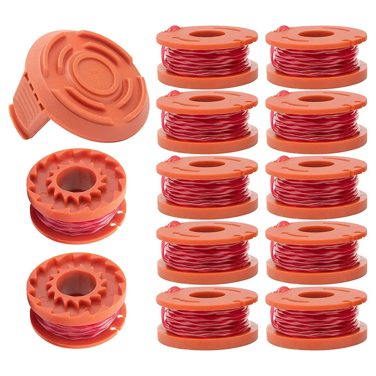 WA0010 Trimmer Spool Line for Worx WG154 WG163 WG170 Edger Spool Refills 0.065 Inch Trimmer Line with WA6531 Spool Cap
WA0010 Trimmer Spool Line for Worx WG154 WG163 WG170 Edger Spool Refills 0.065 Inch Trimmer Line with WA6531 Spool Cap
