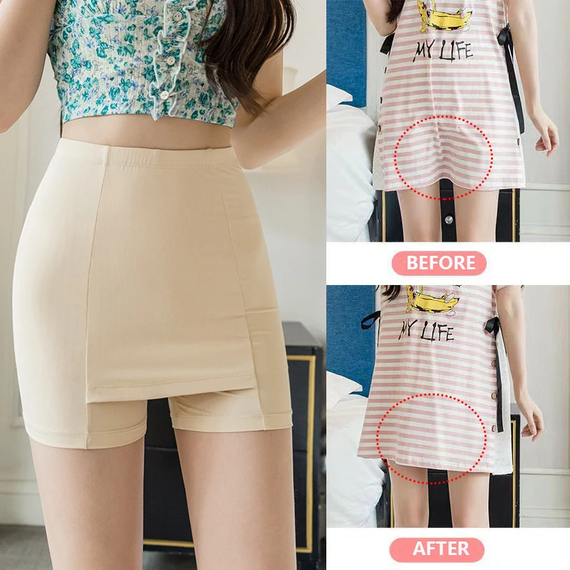 Ice Silk High Waist Safety Pants Boxer Women Thin Sliming Fit Women's Summer Shorts Double Layer Seamless Skirt Shorts
Ice Silk High Waist Safety Pants Boxer Women Thin Sliming Fit Women's Summer Shorts Double Layer Seamless Skirt Shorts