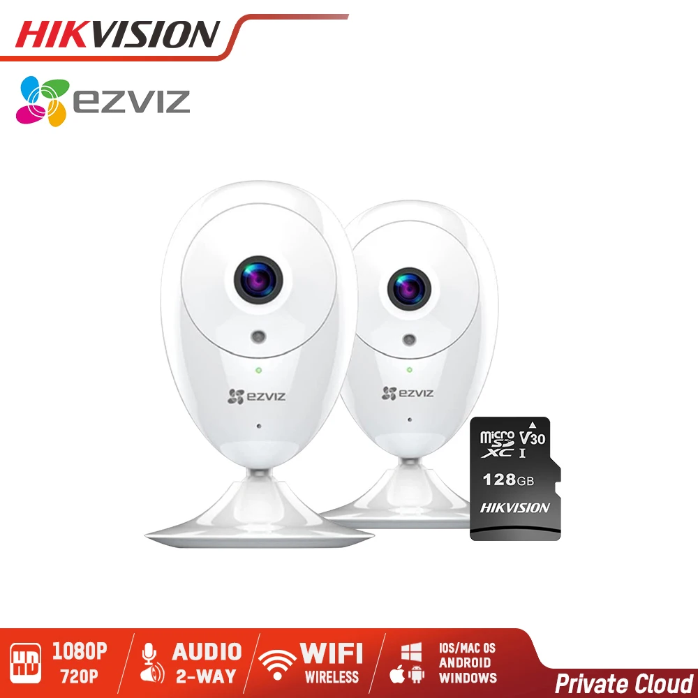 EZVIZ 2 PCS ezCube IP Camera 720p 1080p Excellent Night Vision WiFi Camera 2-Way Audio Warning Wide Angle 128G Support
EZVIZ 2 PCS ezCube IP Camera 720p 1080p Excellent Night Vision WiFi Camera 2-Way Audio Warning Wide Angle 128G Support