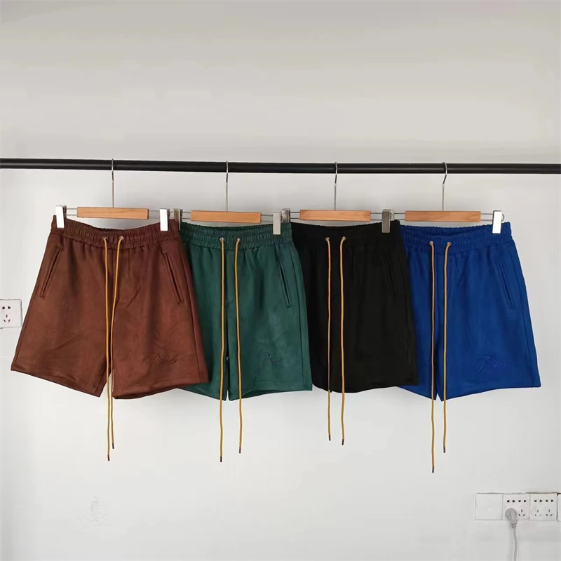 2023ss Suede Fabric Rhude Shorts Men Women 1:1 High Quality Drawstring Embroidered Breeches
2023ss Suede Fabric Rhude Shorts Men Women 1:1 High Quality Drawstring Embroidered Breeches