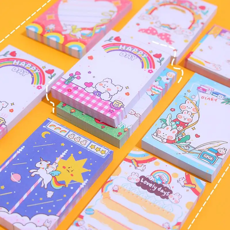 100 Sheets/pack Cartoon Cute Memo Pad Notes Student Notepad Thickened Planners Tear-Off Notepad Sticker Student Stationery
100 Sheets/pack Cartoon Cute Memo Pad Notes Student Notepad Thickened Planners Tear-Off Notepad Sticker Student Stationery