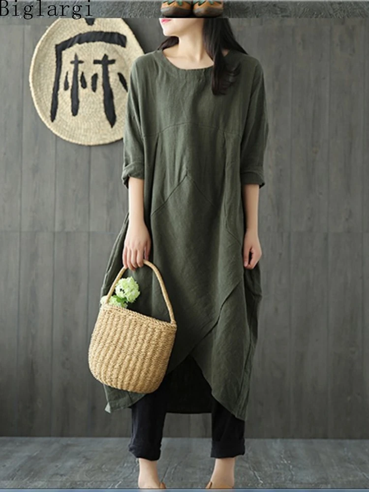 Oversized Korea Spring Autumn 2022 New Loose Cotton Dress Women Casual Big Size Ladies Womens Dresses Woman Irregular Long Dress
Oversized Korea Spring Autumn 2022 New Loose Cotton Dress Women Casual Big Size Ladies Womens Dresses Woman Irregular Long Dress
