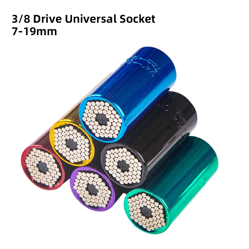 3/8 Universal Socket 7-19mm Adapter With Extension Rod Imapct Head Wrench Professional Eletric Tool Mechanical Workshop Tools
3/8 Universal Socket 7-19mm Adapter With Extension Rod Imapct Head Wrench Professional Eletric Tool Mechanical Workshop Tools