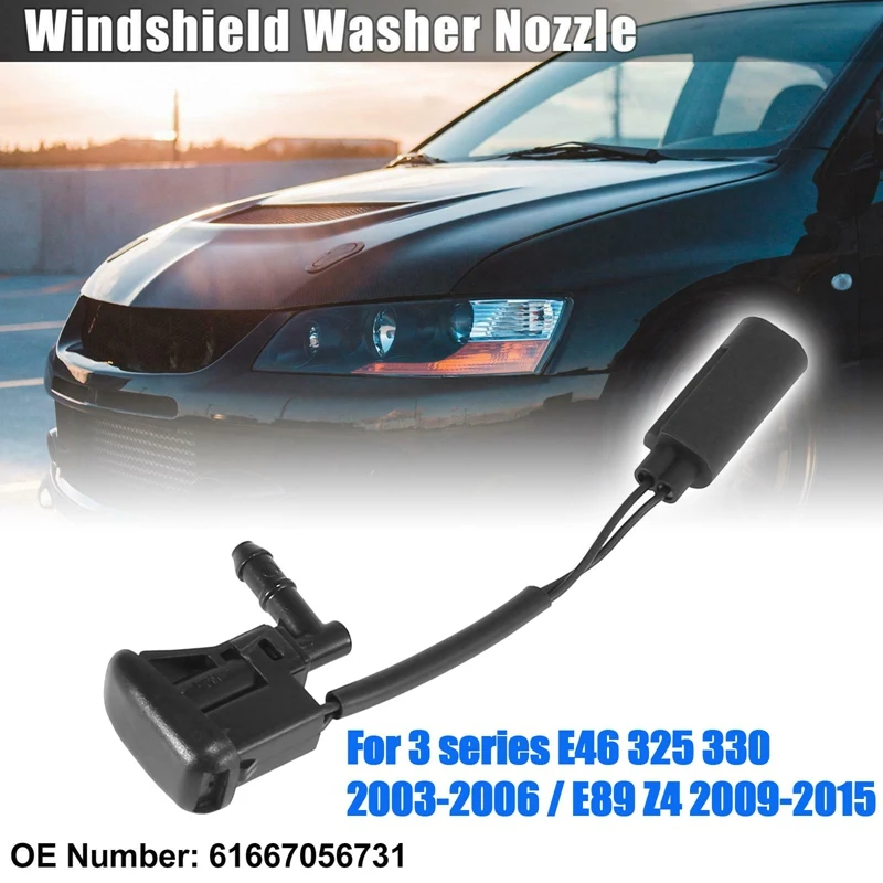 New Windshield Heated Washer Sprayer Nozzle Jet 61668361039 For -BMW 3 Series E46 325 330 2003-2006 / E89 Z4 2009-2015
New Windshield Heated Washer Sprayer Nozzle Jet 61668361039 For -BMW 3 Series E46 325 330 2003-2006 / E89 Z4 2009-2015
