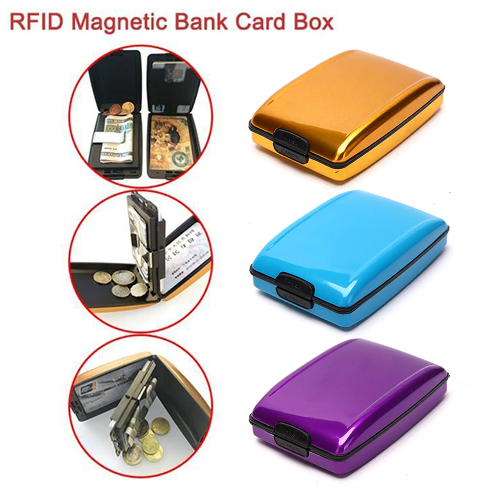 Stainless Steel Wallet Clip Security Technology Anti-theft Aluminum Alloy Wallet Large Capacity Durable Fashion Bank Card Wallet
Stainless Steel Wallet Clip Security Technology Anti-theft Aluminum Alloy Wallet Large Capacity Durable Fashion Bank Card Wallet