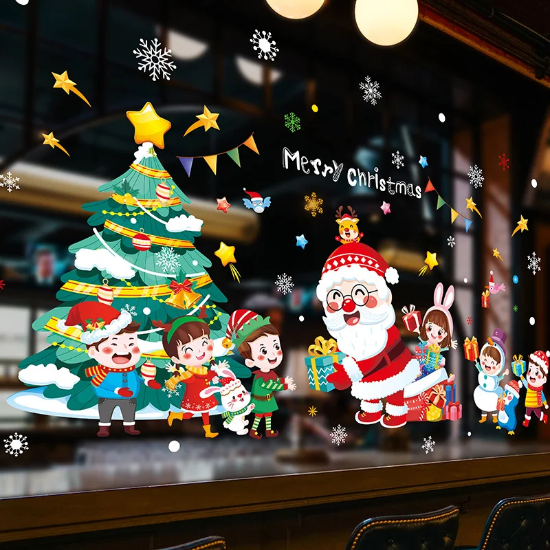 Christmas Glass Stickers DIY Santa Claus Animals Children Wall Decals for Living Room Nursery Window Festival Home Decoration
Christmas Glass Stickers DIY Santa Claus Animals Children Wall Decals for Living Room Nursery Window Festival Home Decoration