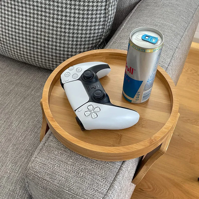 Table Sofa Armrest Clip-On Tray Natural Sofa Tray Practical TV Remote Control Coffee Snacks Plate Food Storage
Table Sofa Armrest Clip-On Tray Natural Sofa Tray Practical TV Remote Control Coffee Snacks Plate Food Storage