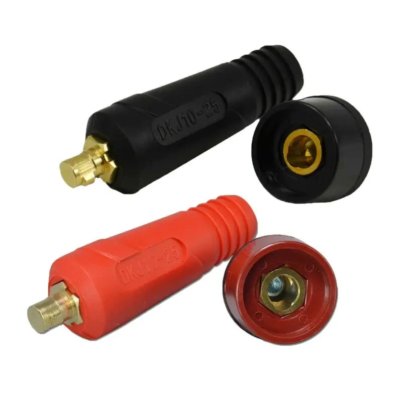 

4pcs Welding Machine Quick Fitting Male Cable Connector Socket Plug Adapter DKJ 10-25 35-50 50-70 Welding Tools