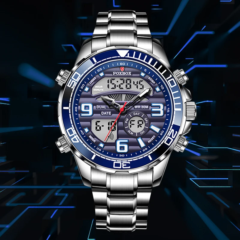 LIGE New Men's Watches Dual Display Sports Military 30M Waterproof Digital Watch Quartz Wristwatch Clock Relogio Masculino 2022
LIGE New Men's Watches Dual Display Sports Military 30M Waterproof Digital Watch Quartz Wristwatch Clock Relogio Masculino 2022