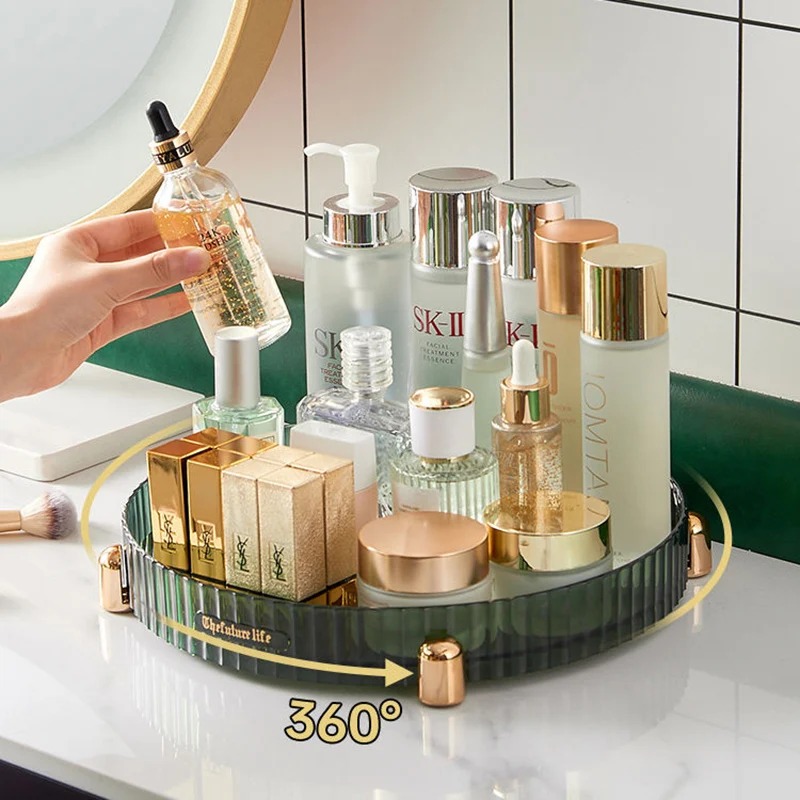 360° Rotating Tray Decoration Tray Organizer Cosmetic Storage Box Home Storage Plate Fruit Coffee Storage Rack Desktop Rack
360° Rotating Tray Decoration Tray Organizer Cosmetic Storage Box Home Storage Plate Fruit Coffee Storage Rack Desktop Rack