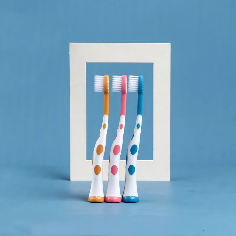 

3pcs/set Soft Bristles Cute Children Toothbrush Little Cartoon Deer Silicone Tooth Brush Head Baby Kids Dental Oral Hygiene Care