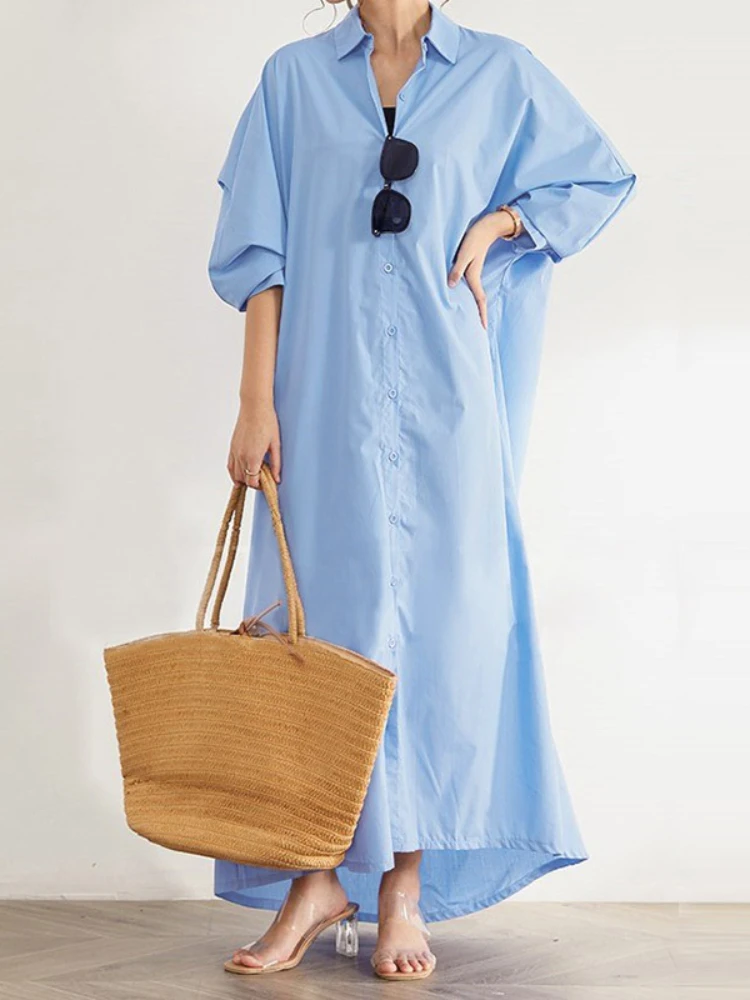 Formal Dresses New In Dresses for Women 2023 Solid LOOSE Long Sleeve Shirt Collar Long Dresses Streetwear Elegant Party Robe
Formal Dresses New In Dresses for Women 2023 Solid LOOSE Long Sleeve Shirt Collar Long Dresses Streetwear Elegant Party Robe