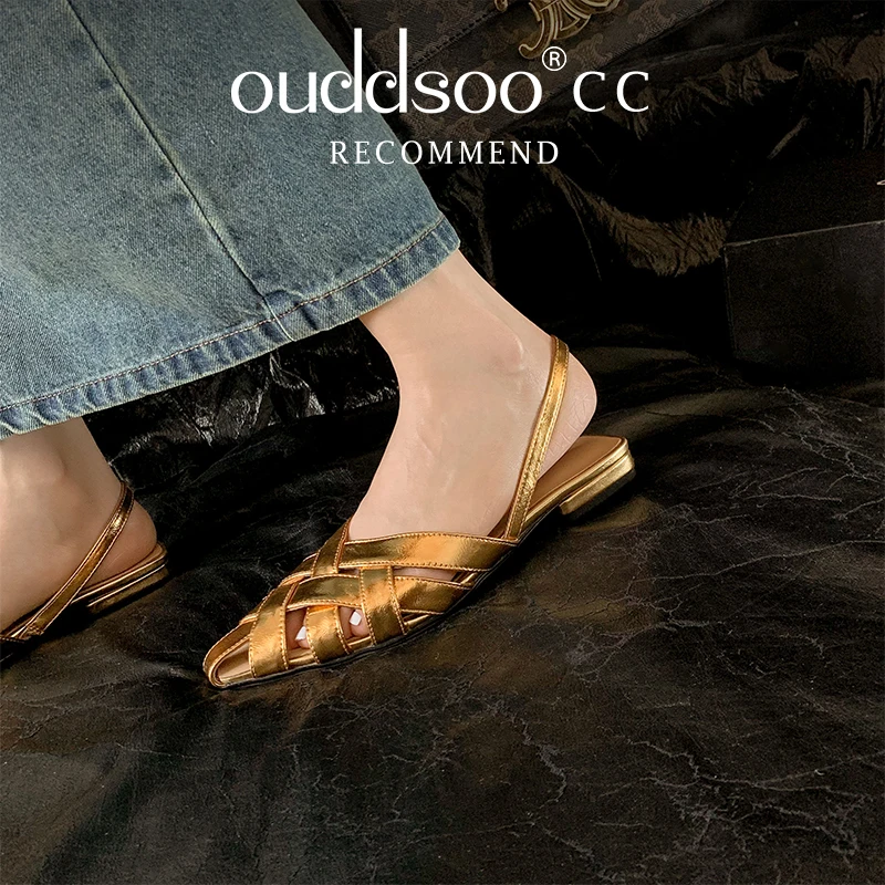 Ods 2023 Summer Sandals For Women Office Ladies Casual Party Pumps Fashion Hollow Genuine Leather Thick Heels Shoes Woman Gold
Ods 2023 Summer Sandals For Women Office Ladies Casual Party Pumps Fashion Hollow Genuine Leather Thick Heels Shoes Woman Gold