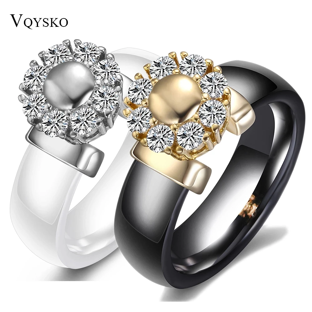 Black&White Ceramic Rings For Women Cubic Zircon Stainless Steel Engagement Wedding Rings Elegant Love Rings Ceramic Jewelry
Black&White Ceramic Rings For Women Cubic Zircon Stainless Steel Engagement Wedding Rings Elegant Love Rings Ceramic Jewelry