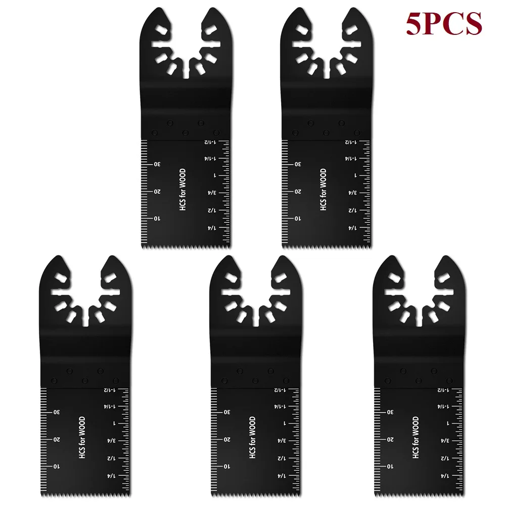5pc Multi-Function Saw Blade Kit HCS Oscillating Multitool Accessories 3.6inch *1.36inch*0.04inch For Wood Cutting Metal Tools
5pc Multi-Function Saw Blade Kit HCS Oscillating Multitool Accessories 3.6inch *1.36inch*0.04inch For Wood Cutting Metal Tools