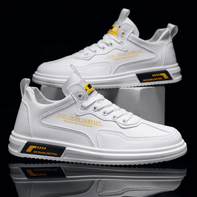 2022 Summer Men's Breathable White Flat Lace-Up Leather Shoes Casual Outdoors Sneakers Wearable Zapatillas Hombre Zapatos Planos
2022 Summer Men's Breathable White Flat Lace-Up Leather Shoes Casual Outdoors Sneakers Wearable Zapatillas Hombre Zapatos Planos